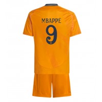 Camisa de time de futebol Real Madrid Kylian Mbappe #9 Replicas 2º Equipamento Infantil 2024-25 Manga Curta (+ Calças curtas)